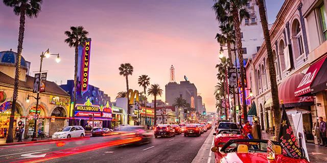 Car Shipping in Los Angeles, CA. Hollywood Blvd.